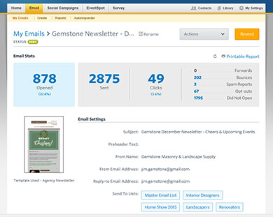 Click to view report... Campaign Report